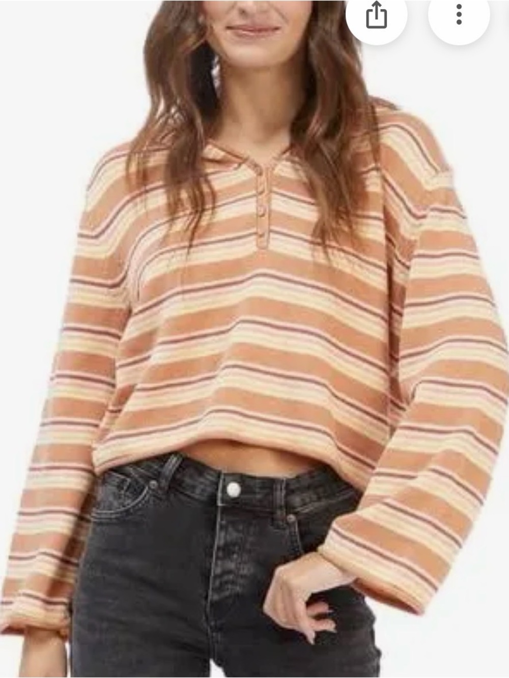 Roxy Side Swipe Hooded Poncho Sweater